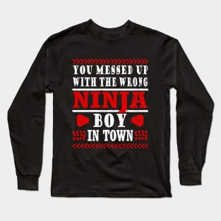 Ninja Hobby Gift Birthday Samurai Long Sleeve T-Shirt